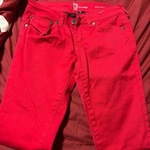 Red jeans size 0